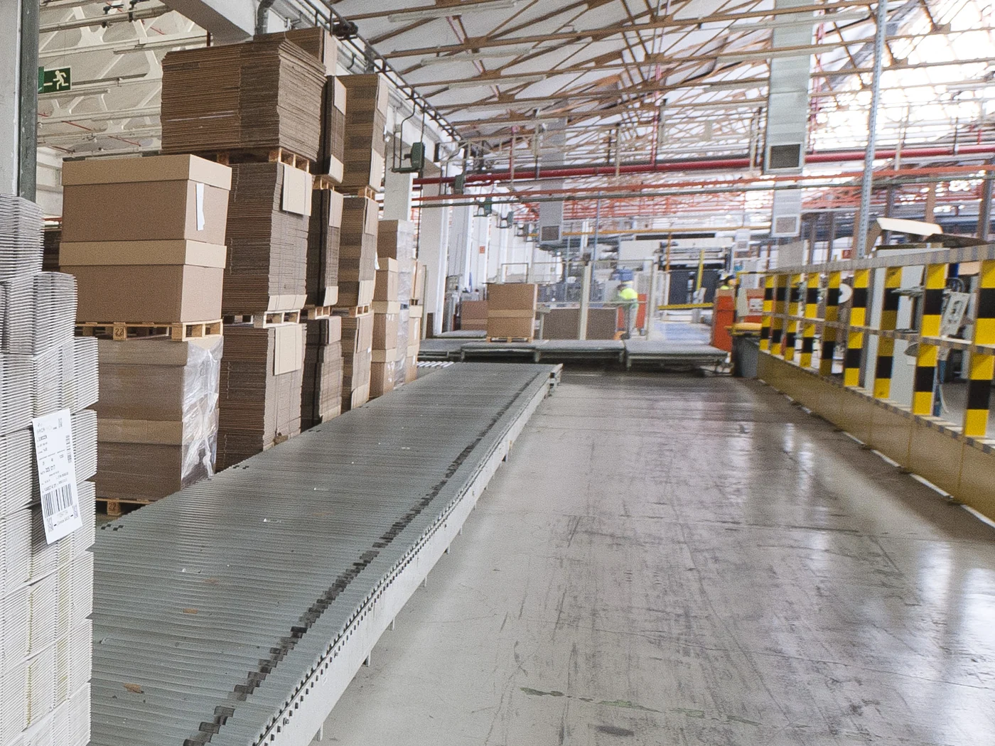 Cartons stacked on pallets ready for dispatch