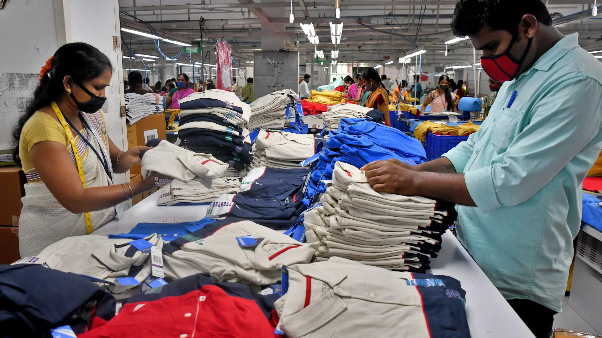 Packing stage of garment production