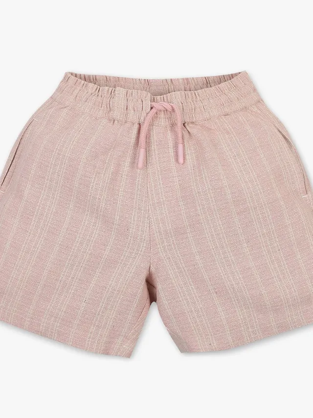 Boys Cotton Striped Shorts