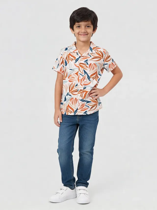 Boys Floral Shirt