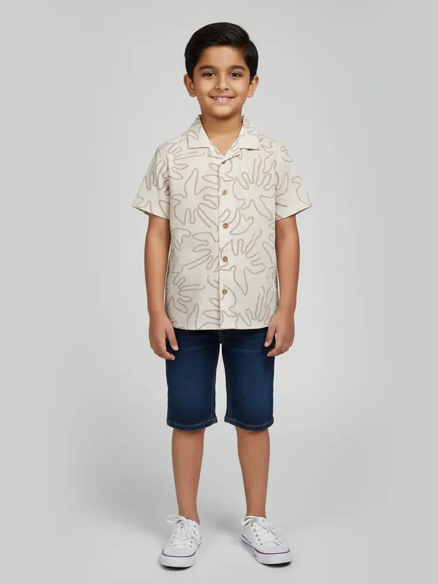 Boys Printed Retreat Shirt